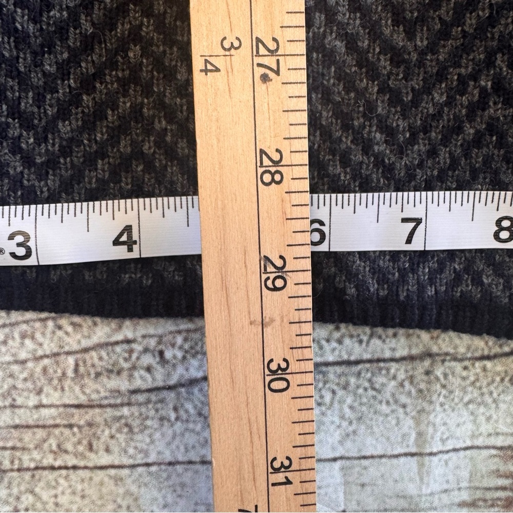 Madewell Merino Wool Blend Herringbone Coat Womens Small Oversized Cocoon Gray - Picture 12 of 16